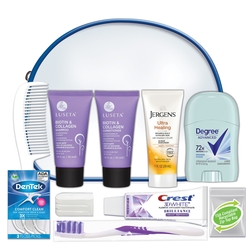 Convenience Kits Interanational, Women’s Deluxe 11 PC Assembled Travel Kit Featuring: Luseta Hair Products